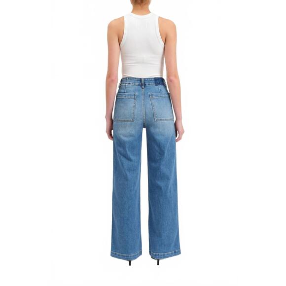 NEW DAZE far out wide leg jeans in pure - Picture 4 of 4
